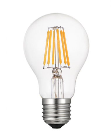 DC 24V Dali Loxone KNX PWM Dimmable 6W A60 Filament LED Bulb 