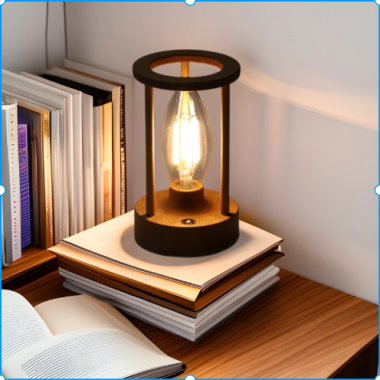  New Design Rechargeable Cordless LED Table Lamp Wooden Desk Light withTouch Sensor